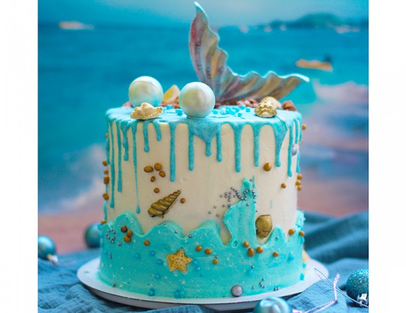 Торт «тропическая русалка»