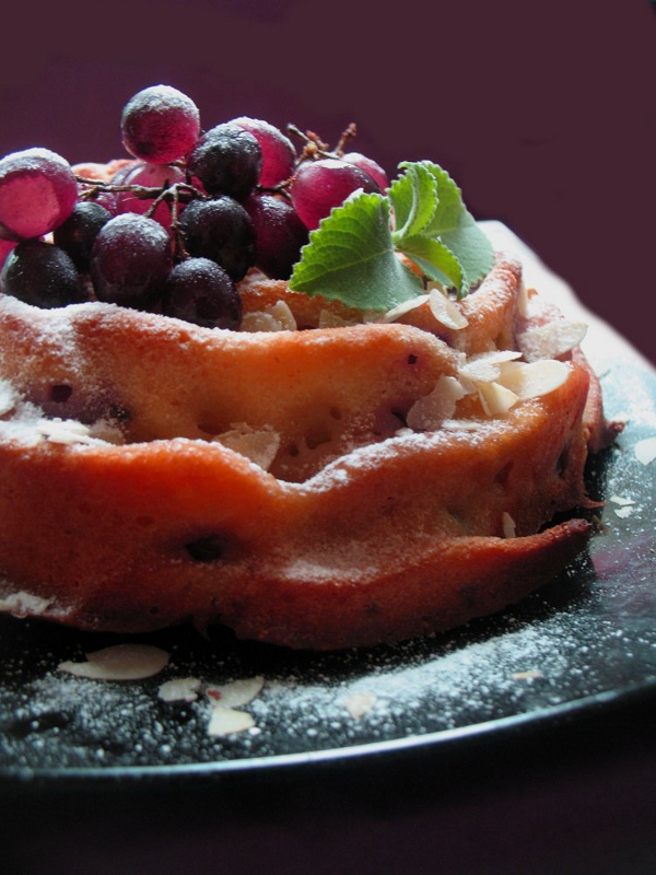 Пирог с красным виноградом рецепт