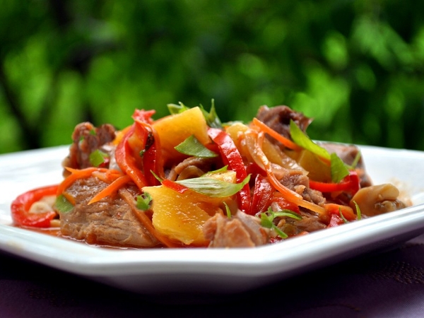 Индейка с овощами в духовке - пошаговый рецепт с фото